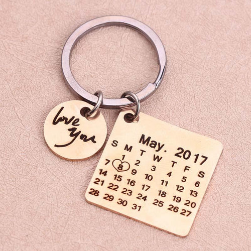 Personalized Calendar Keychain