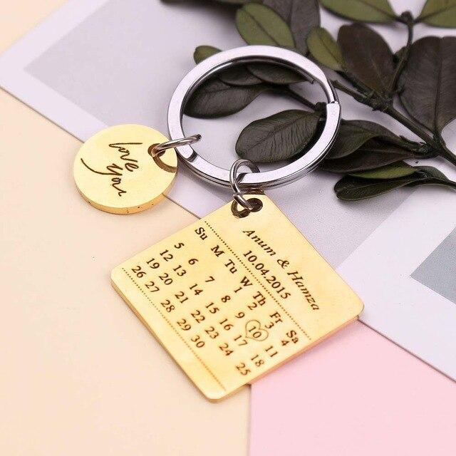 Personalized Calendar Keychain