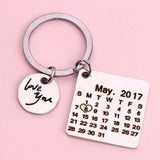 Personalized Calendar Keychain